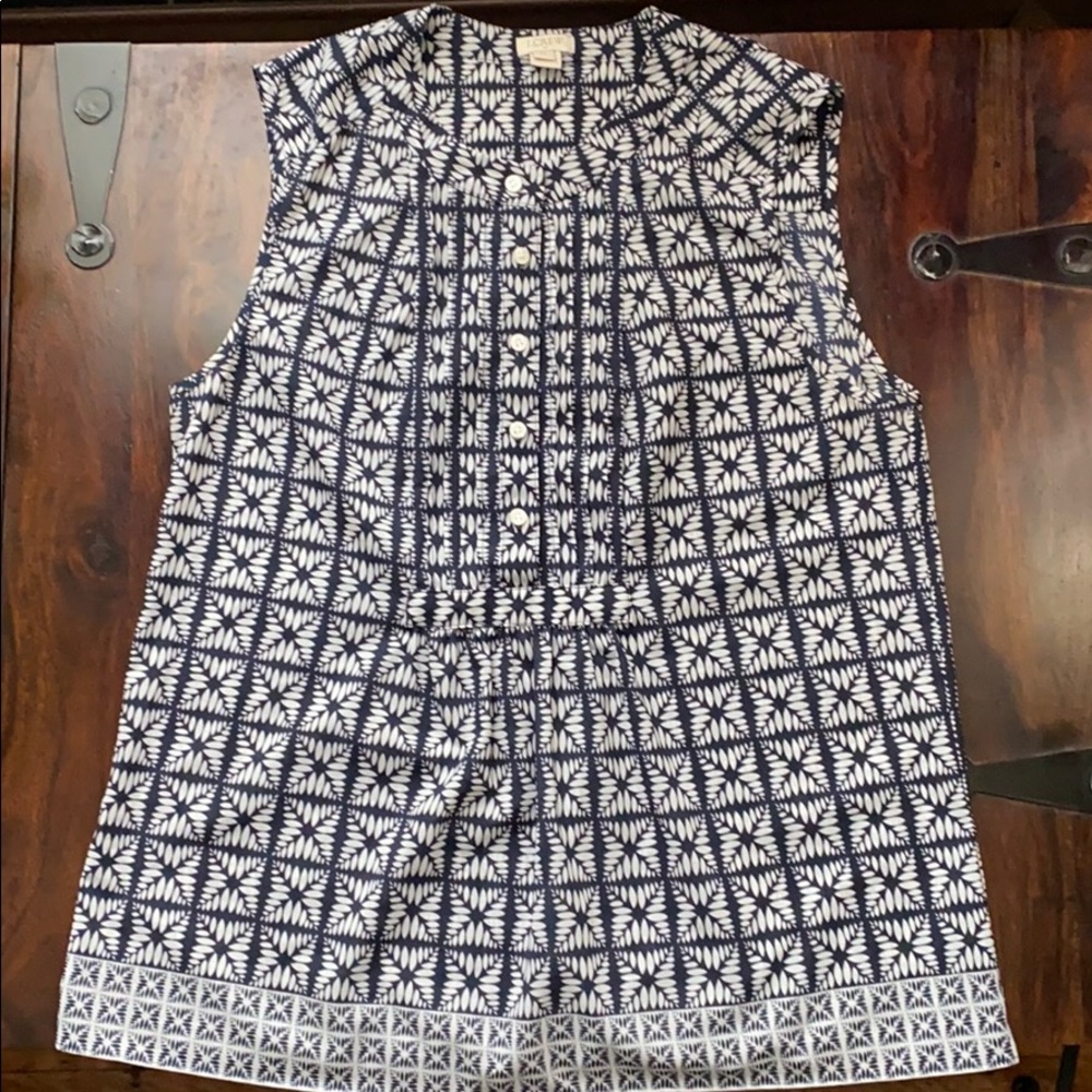 JCrew sleeveless blouse